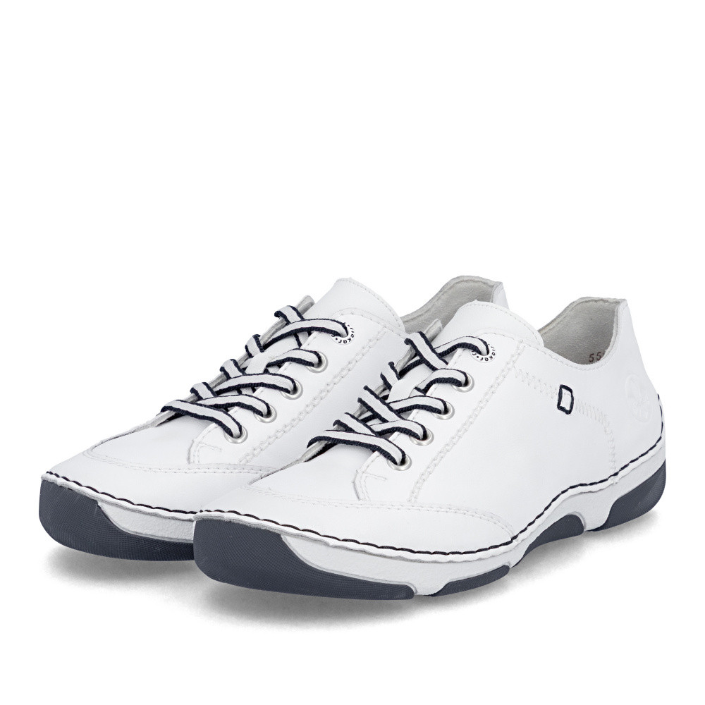 detail Dámské polobotky RIEKER 55901-80 bílá S6