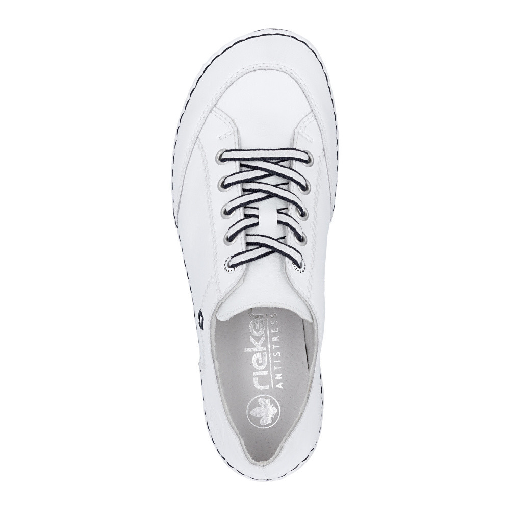 detail Dámské polobotky RIEKER 55901-80 bílá S6