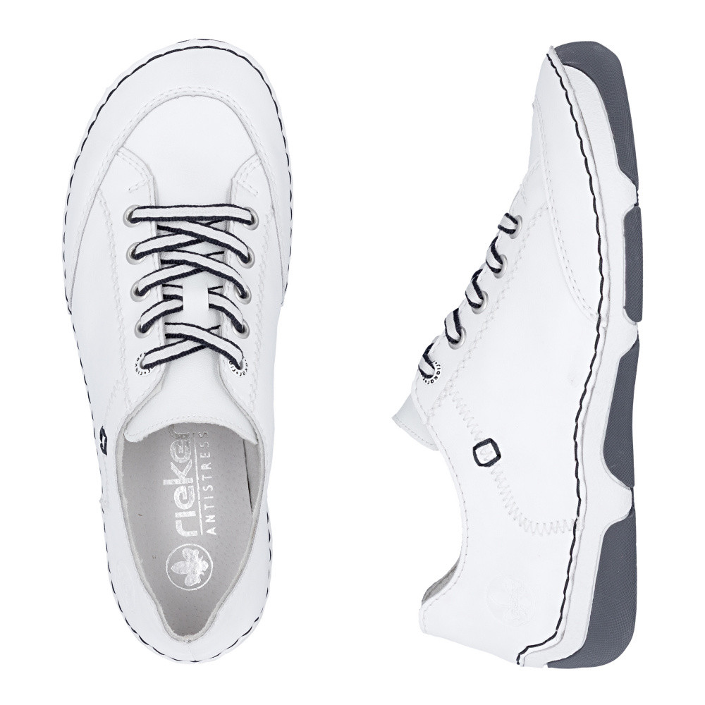 detail Dámské polobotky RIEKER 55901-80 bílá S6