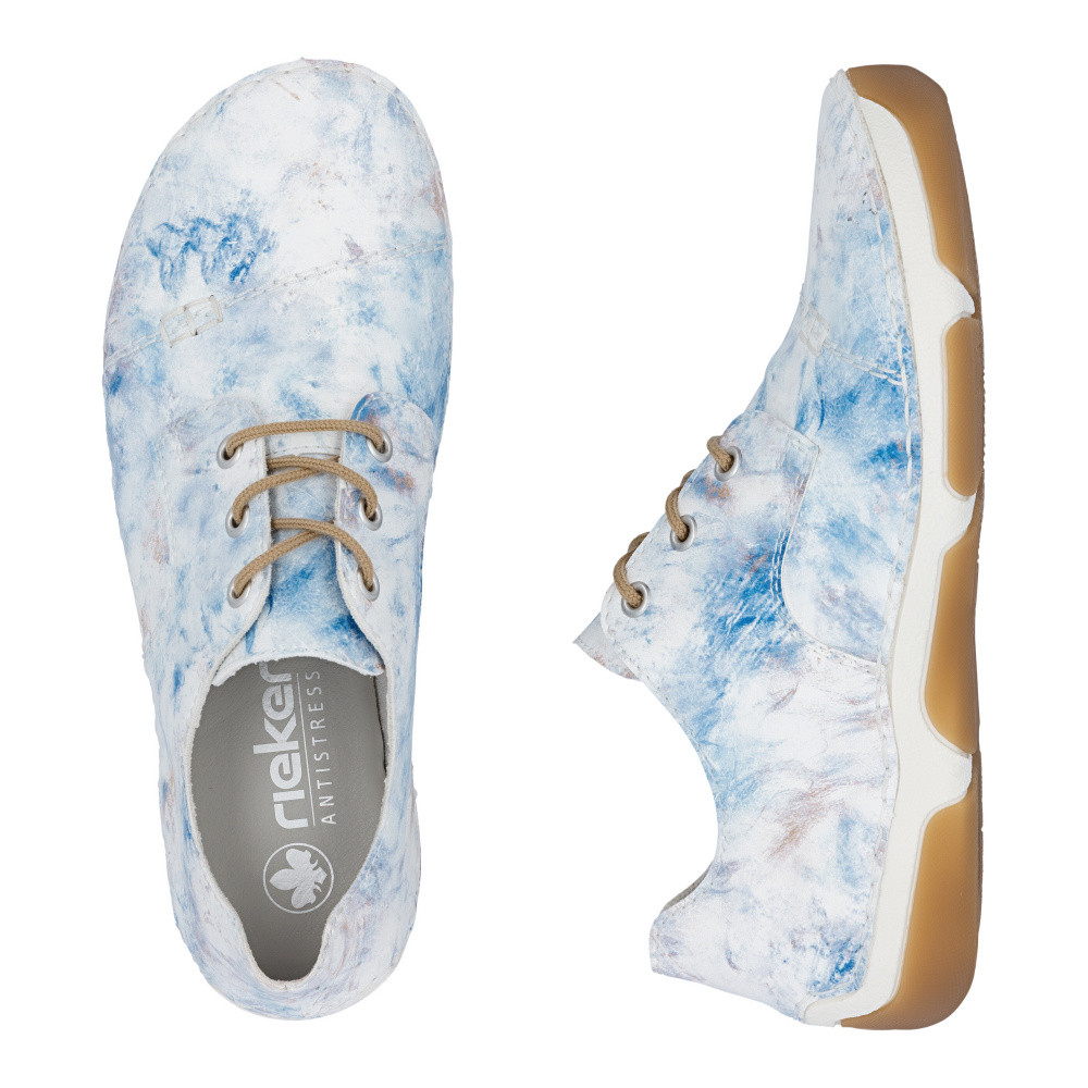 detail Dámské polobotky RIEKER 55920-90 bílá S6