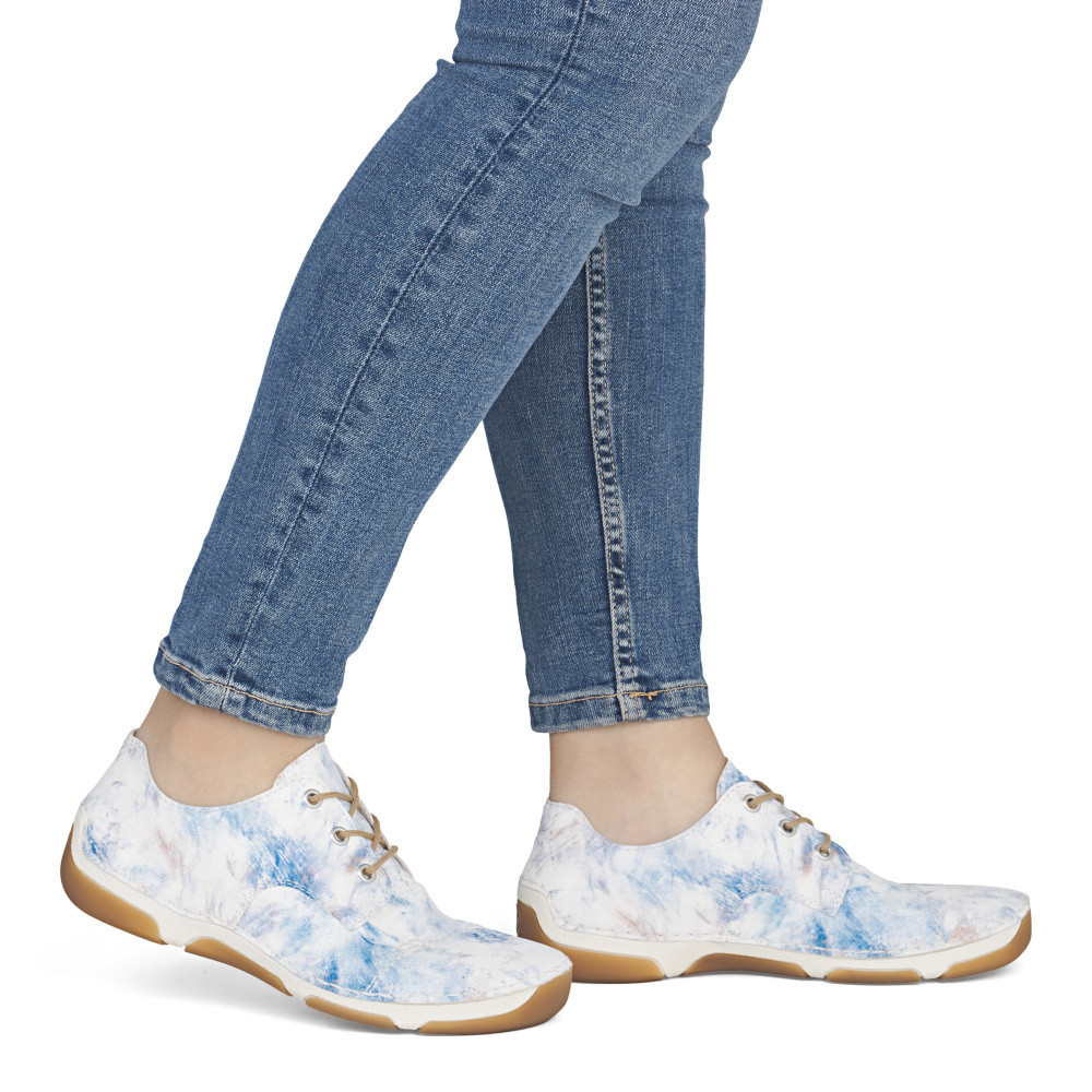 detail Dámské polobotky RIEKER 55920-90 bílá S6