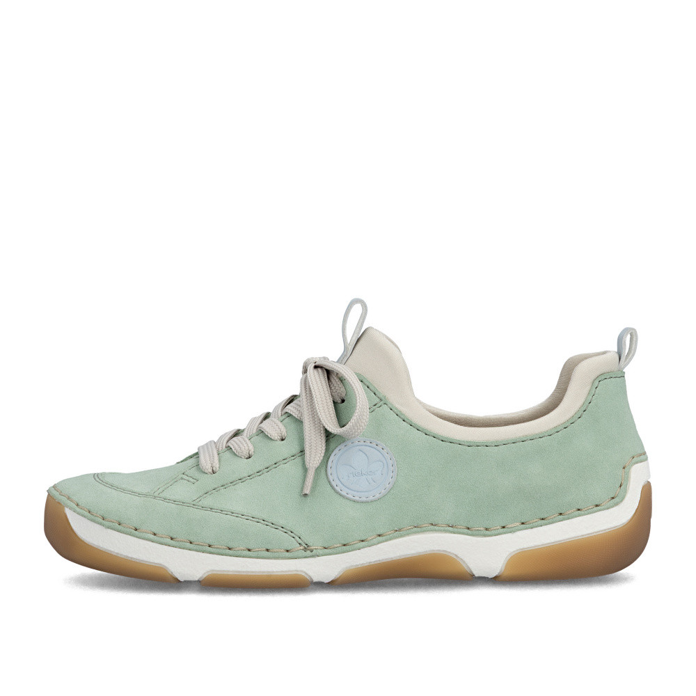 detail Dámské polobotky RIEKER 55950-52 zelená S6