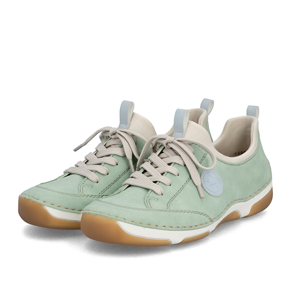 detail Dámské polobotky RIEKER 55950-52 zelená S6