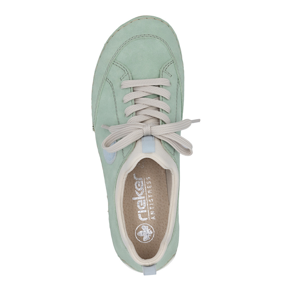 detail Dámské polobotky RIEKER 55950-52 zelená S6