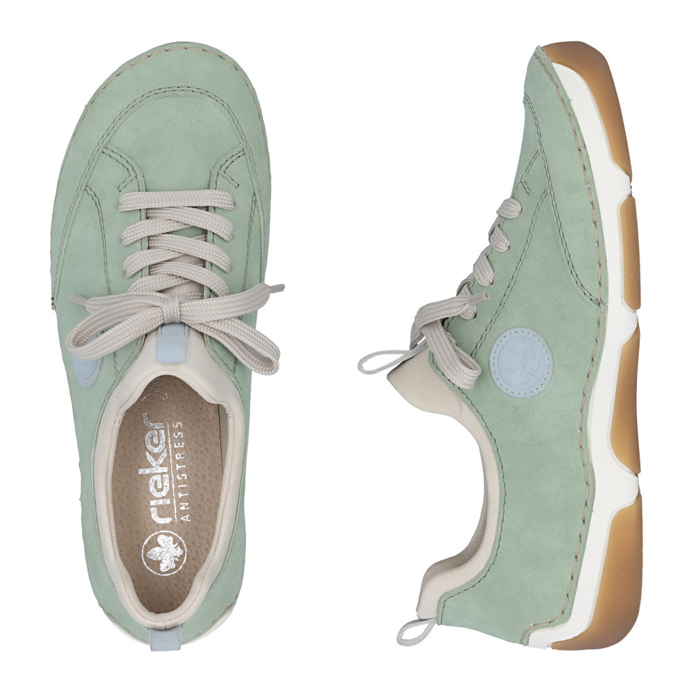 detail Dámské polobotky RIEKER 55950-52 zelená S6