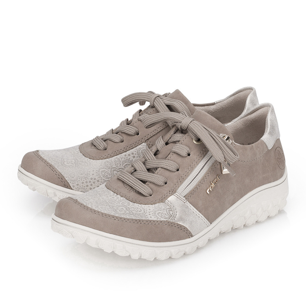 detail Dámské polobotky RIEKER 59502-62 béžová S6