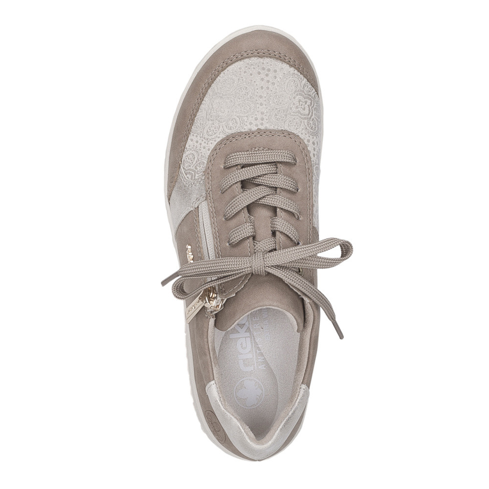 detail Dámské polobotky RIEKER 59502-62 béžová S6