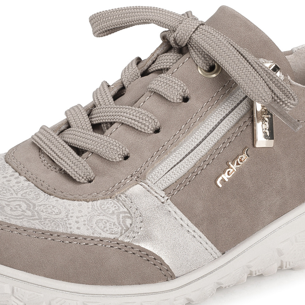 detail Dámské polobotky RIEKER 59502-62 béžová S6