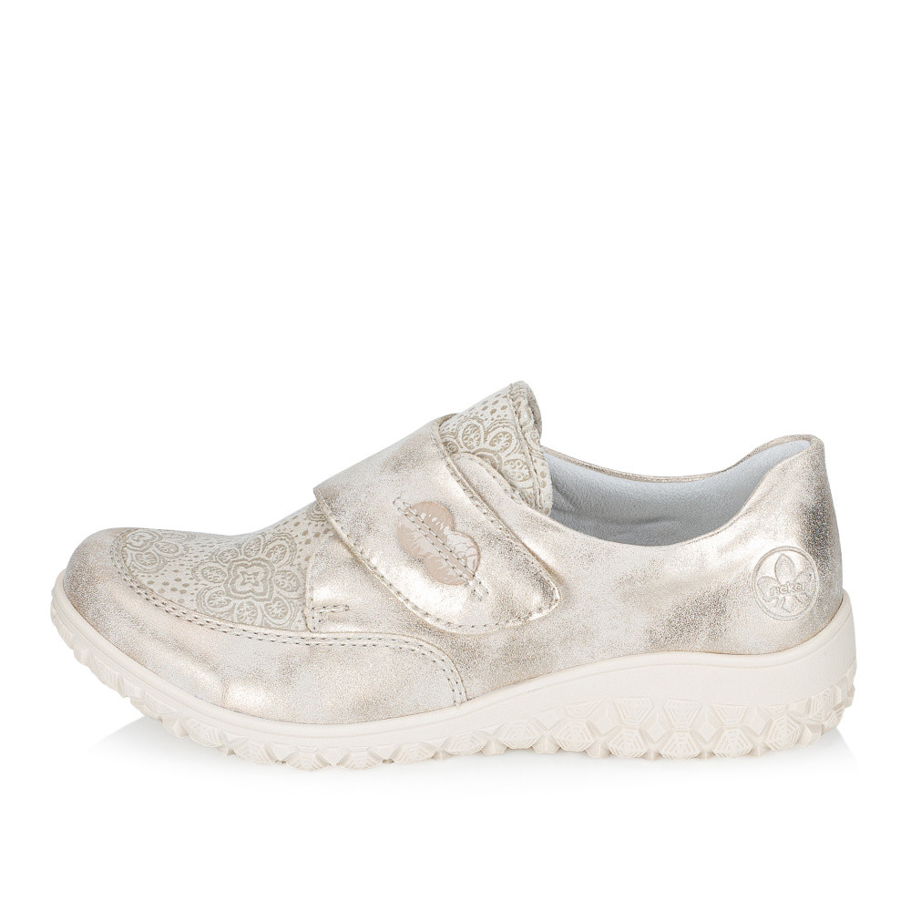 detail Dámské polobotky RIEKER 59552-62 béžová S6