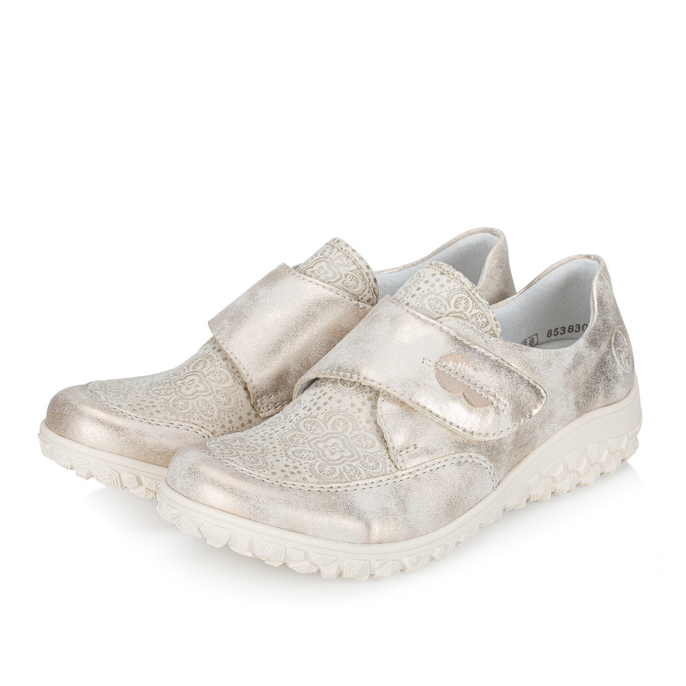 detail Dámské polobotky RIEKER 59552-62 béžová S6