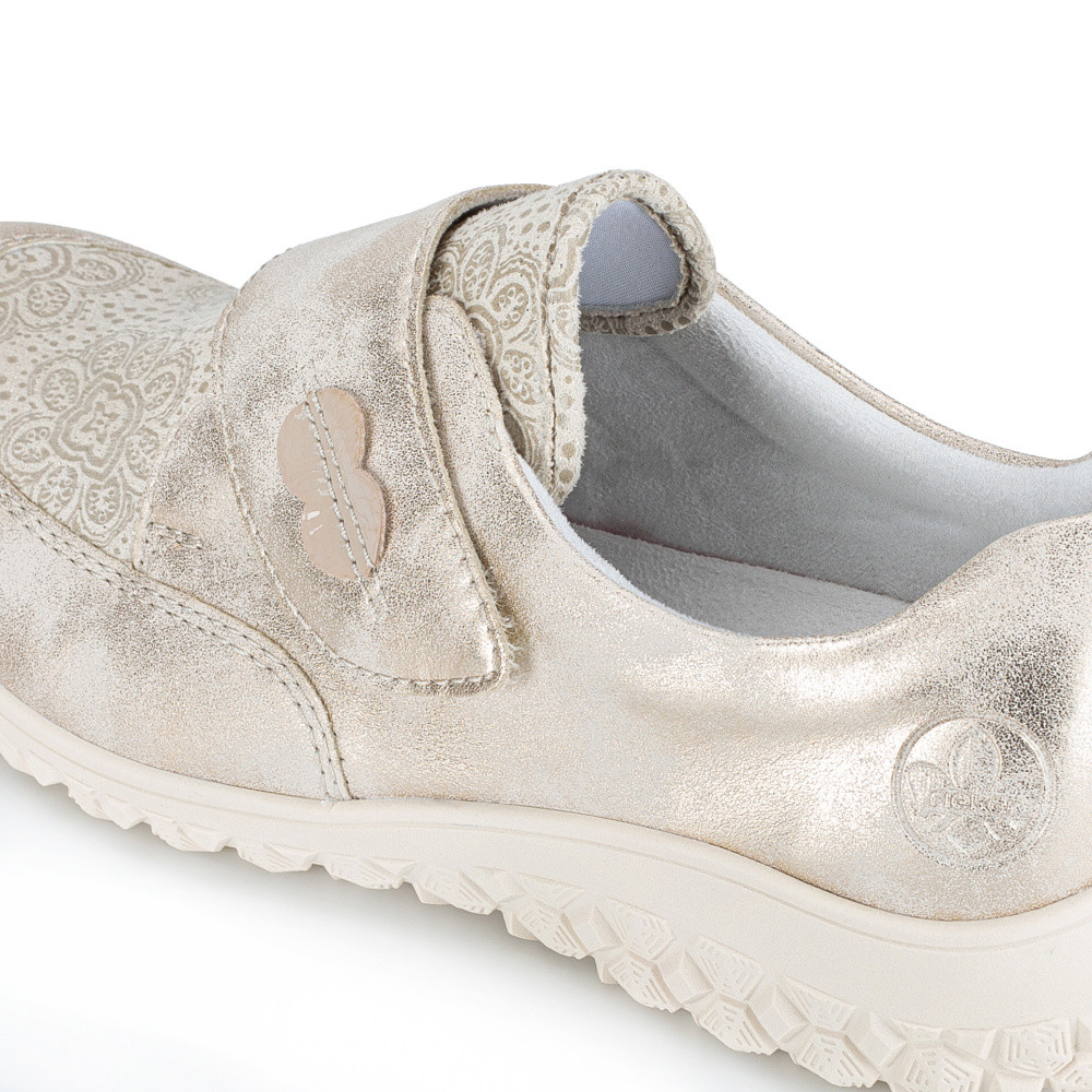detail Dámské polobotky RIEKER 59552-62 béžová S6