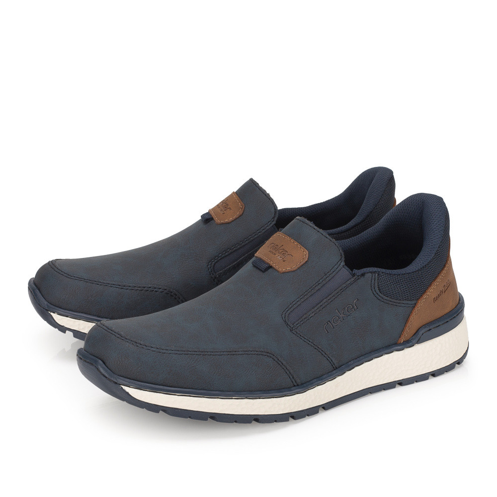 detail Pánské mokasíny RIEKER B9057-14 modrá S6