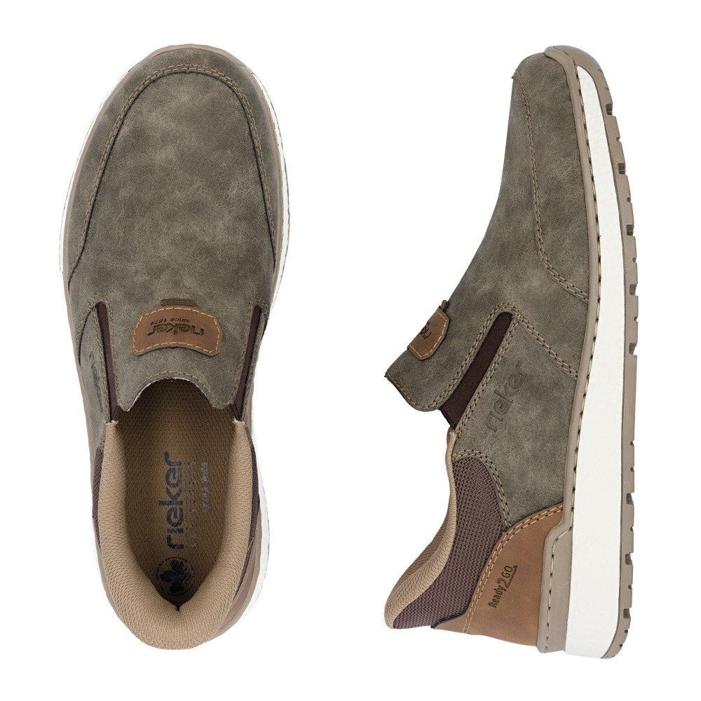 detail Pánské mokasíny RIEKER B9057-25 hnědá S6