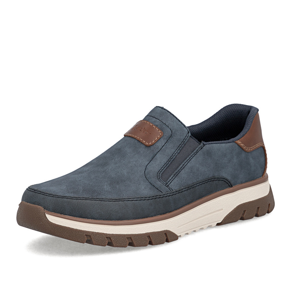 detail Pánské mokasíny RIEKER B9350-15 modrá S6