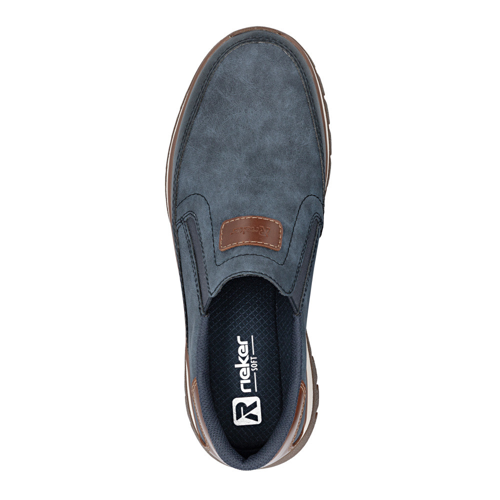 detail Pánské mokasíny RIEKER B9350-15 modrá S6
