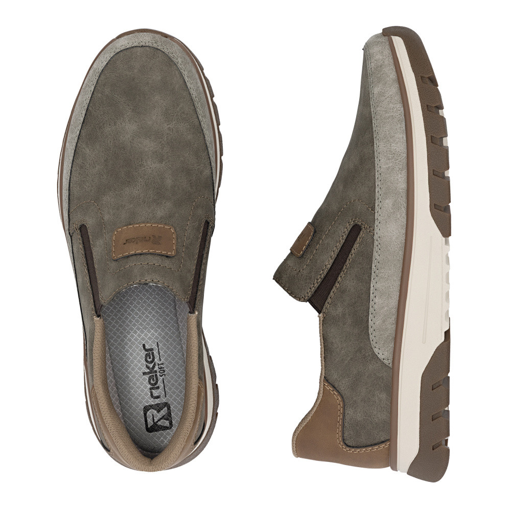 detail Pánské mokasíny RIEKER B9350-25 hnědá S6