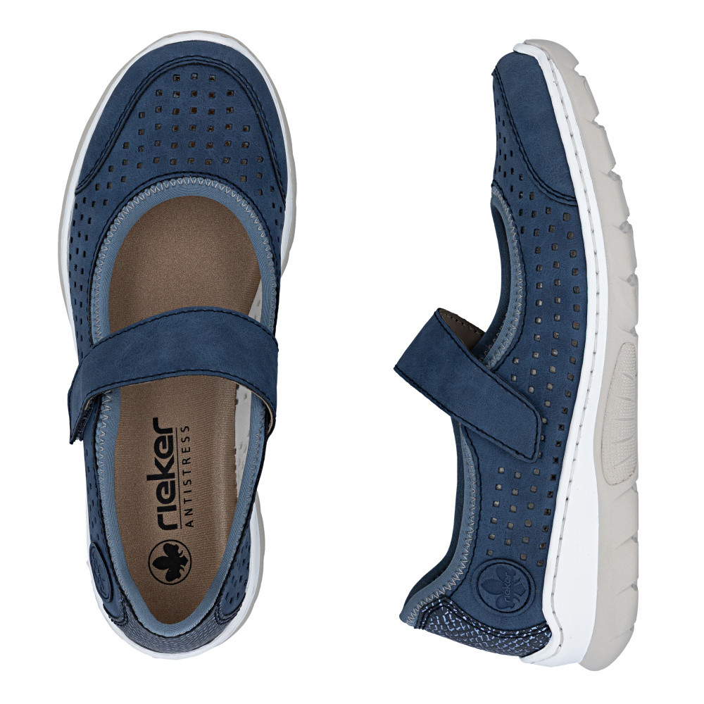 detail Dámské baleríny RIEKER L32B5-14 modrá S6