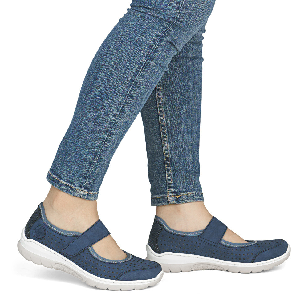 detail Dámské baleríny RIEKER L32B5-14 modrá S6