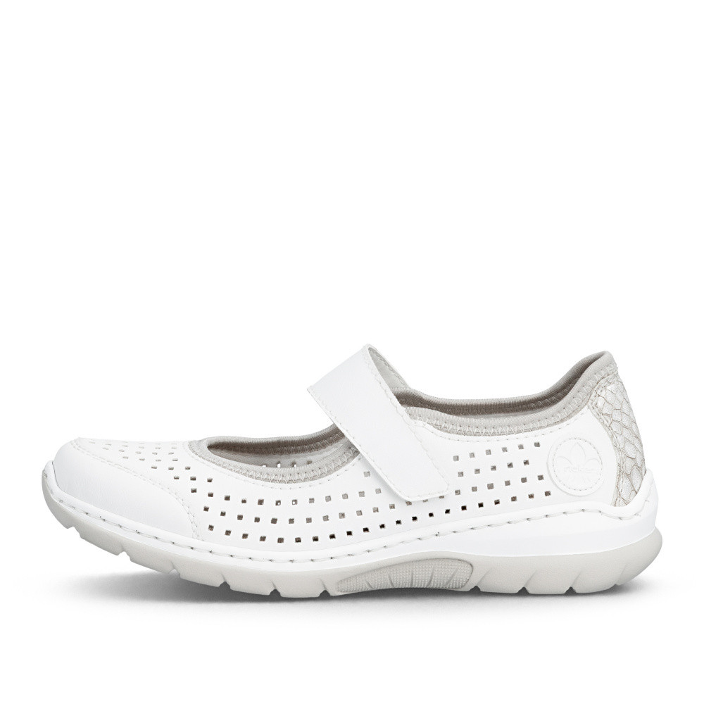 detail Dámske baleríny RIEKER L32B5-82 biela S6