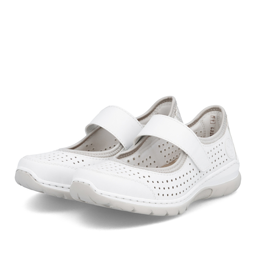 detail Dámske baleríny RIEKER L32B5-82 biela S6