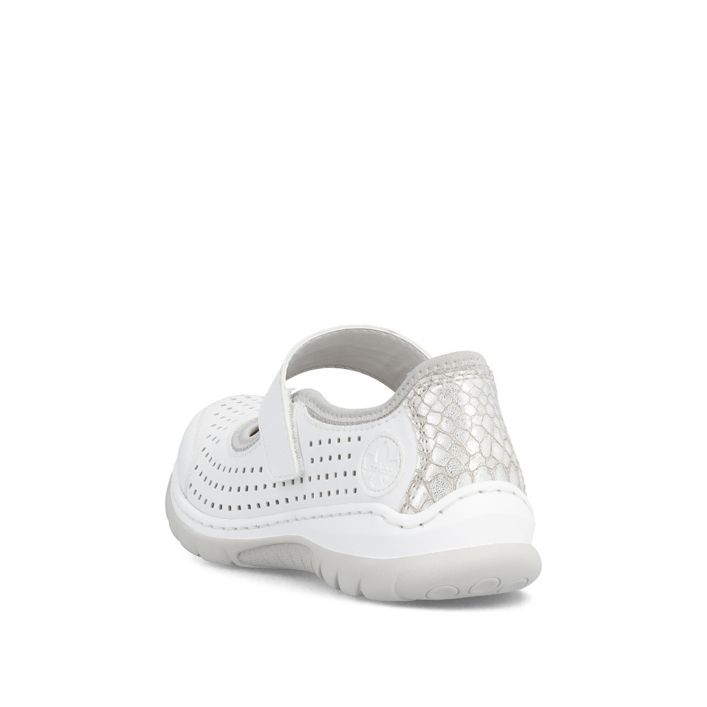 detail Dámske baleríny RIEKER L32B5-82 biela S6