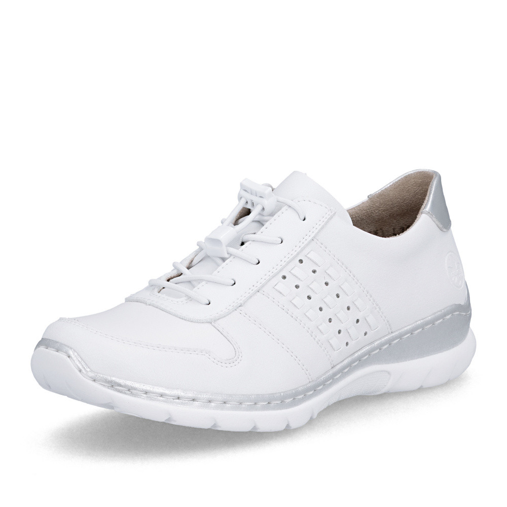 detail Dámské polobotky RIEKER L32F3-80 bílá S6