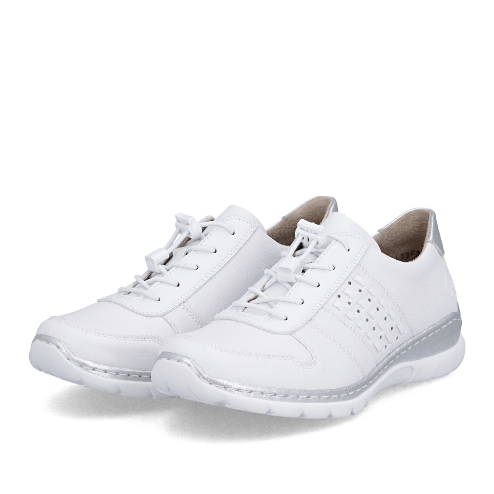 detail Dámské polobotky RIEKER L32F3-80 bílá S6