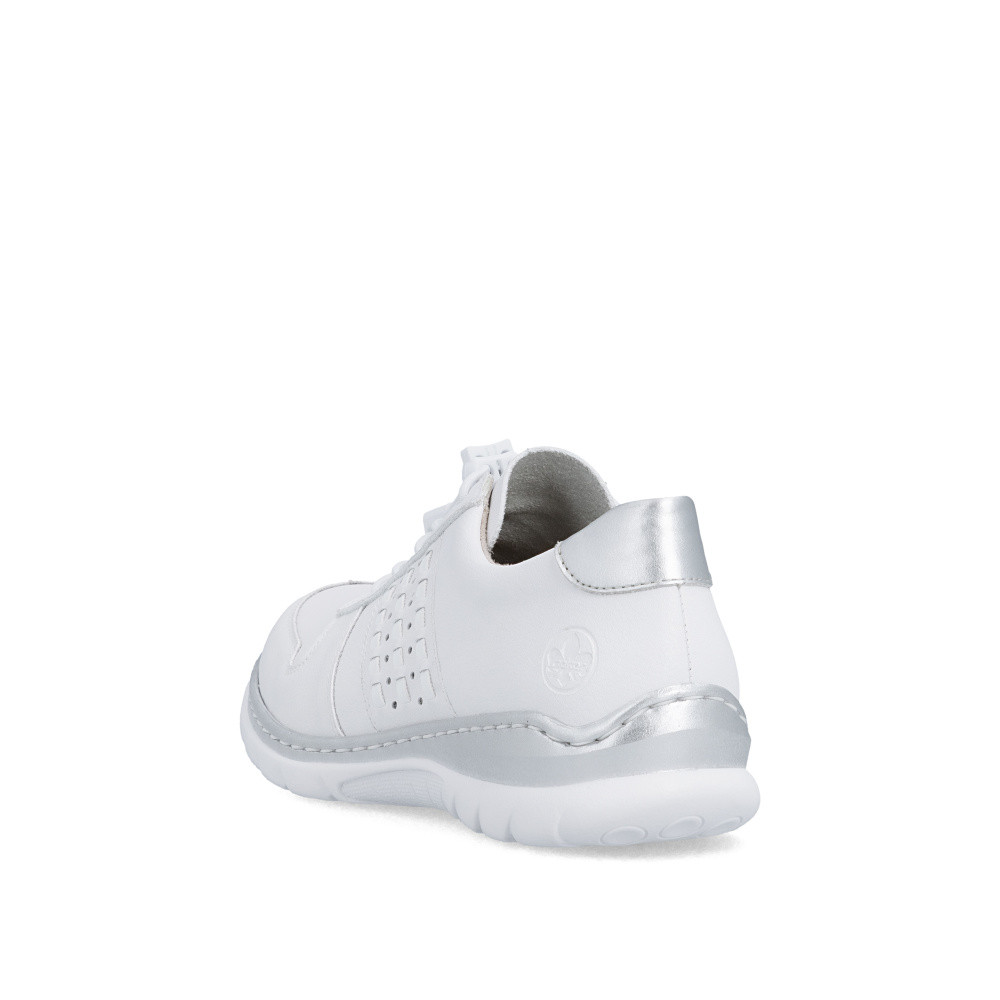 detail Dámské polobotky RIEKER L32F3-80 bílá S6