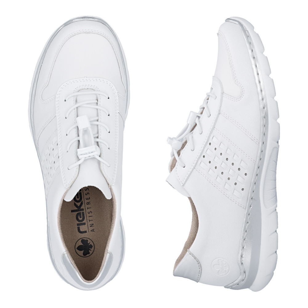 detail Dámské polobotky RIEKER L32F3-80 bílá S6