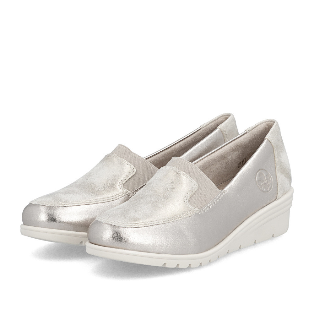 detail Dámské mokasíny RIEKER L5351-60 zlatá S6