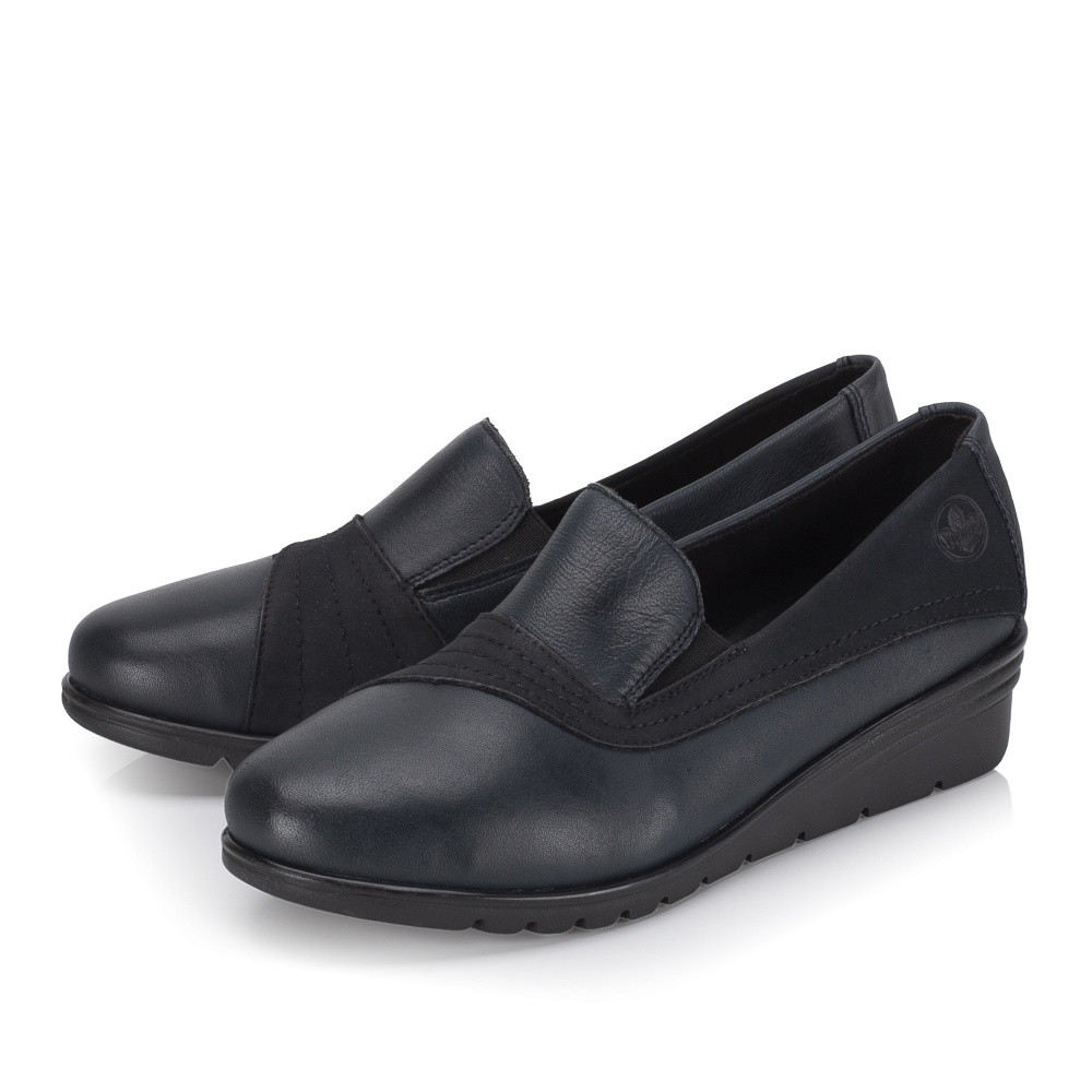 detail Dámské mokasíny RIEKER L5356-14 modrá S6