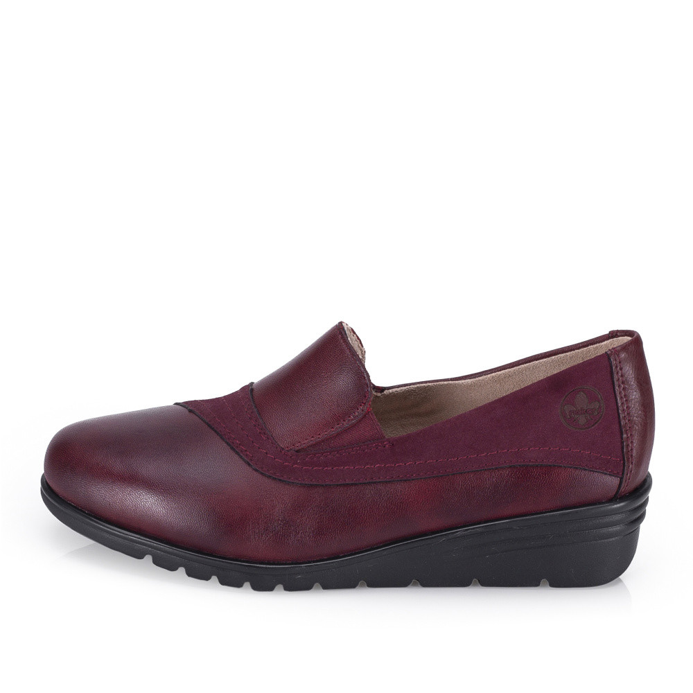 detail Dámské mokasíny RIEKER L5356-35 červená S6