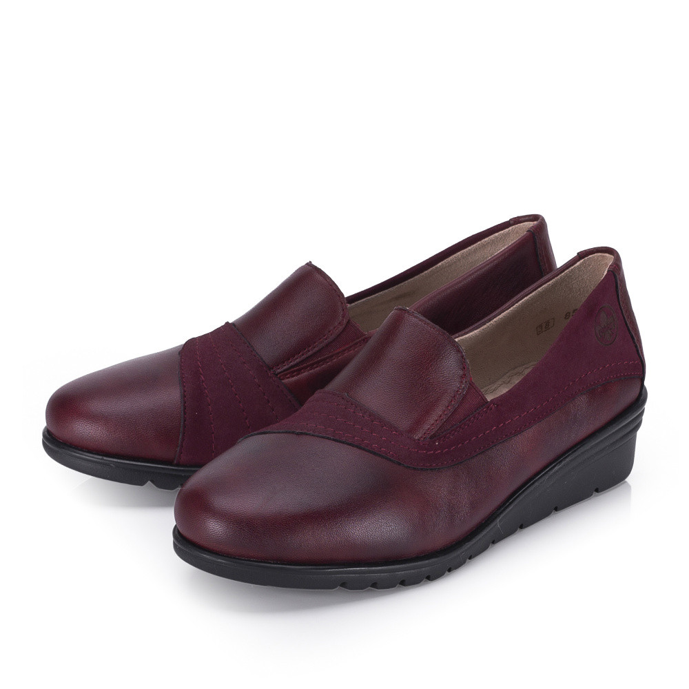 detail Dámské mokasíny RIEKER L5356-35 červená S6