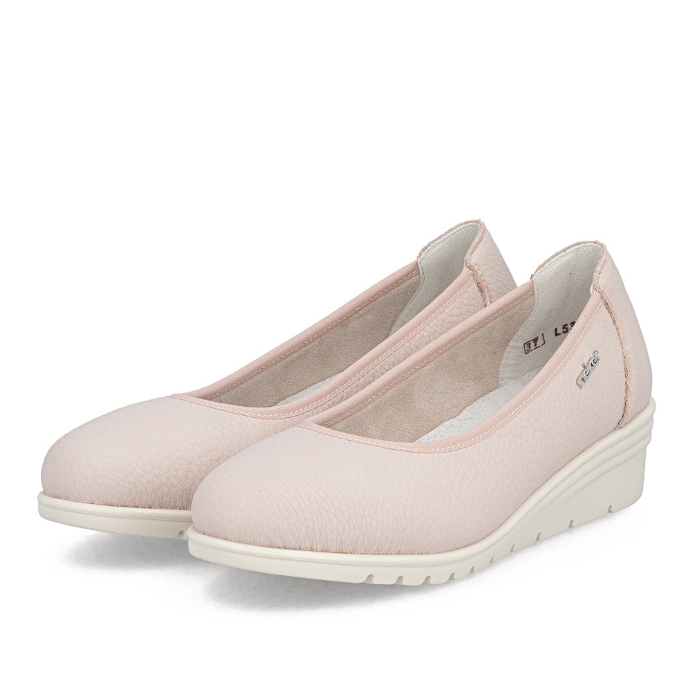 detail Dámské baleríny RIEKER L5360-31 růžová S6