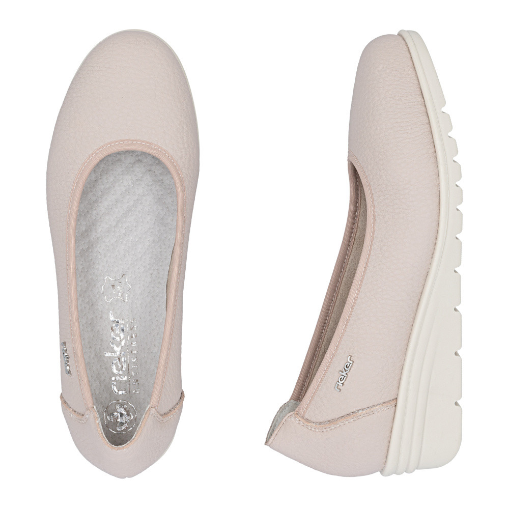 detail Dámské baleríny RIEKER L5360-31 růžová S6
