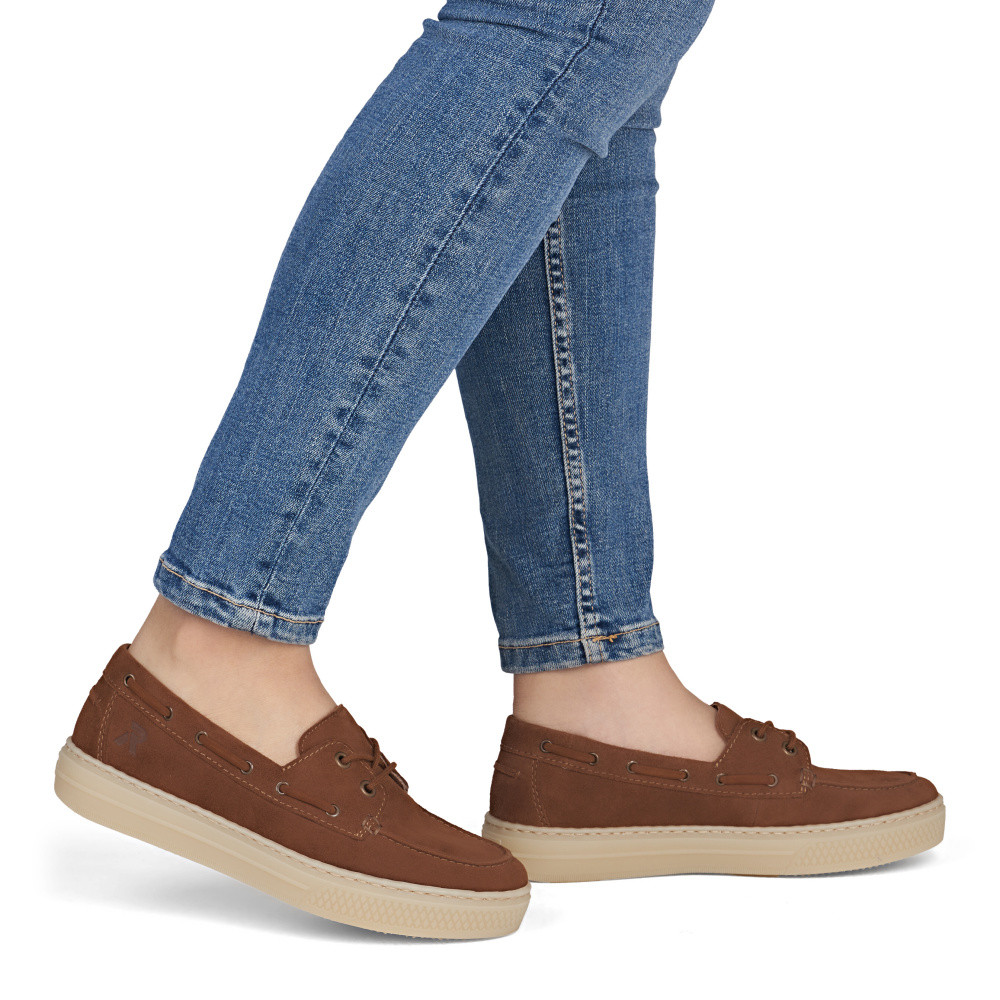 detail Dámské mokasíny RIEKER L5905-24 hnědá S6