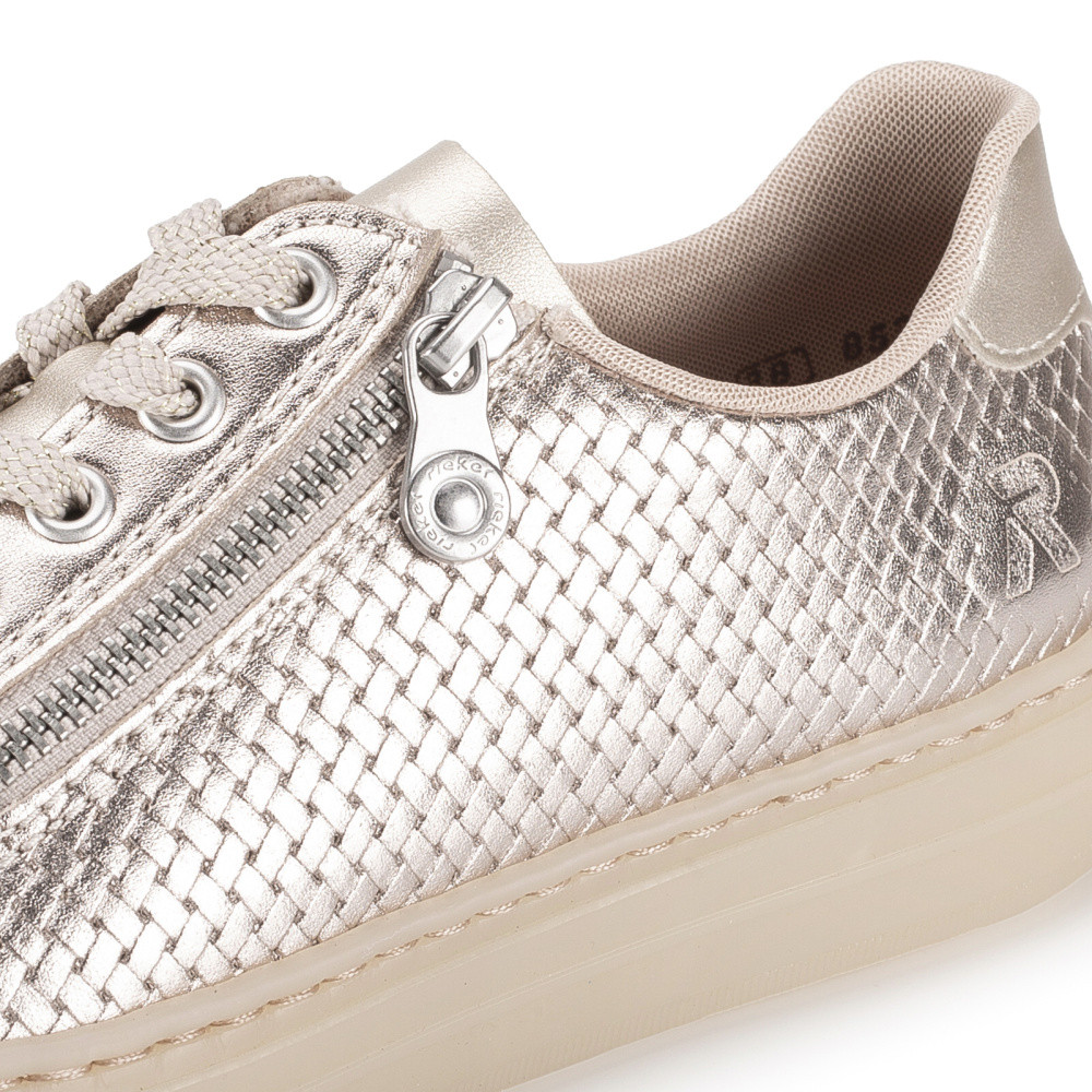 detail Dámské tenisky RIEKER L5955-90 zlatá S6