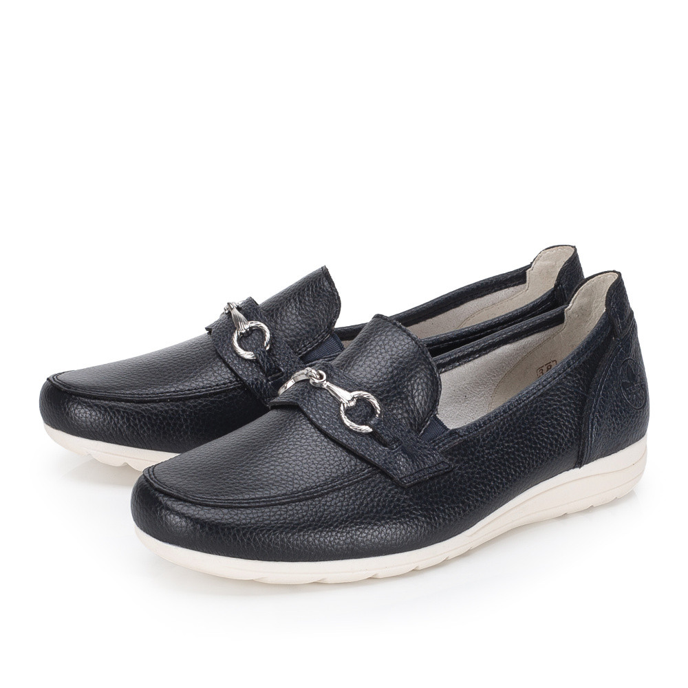 detail Dámské mokasíny RIEKER L9355-14 modrá S6