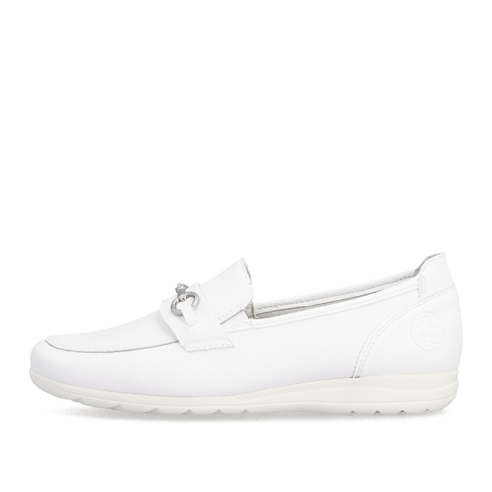 detail Dámské mokasíny RIEKER L9355-80 bílá S6