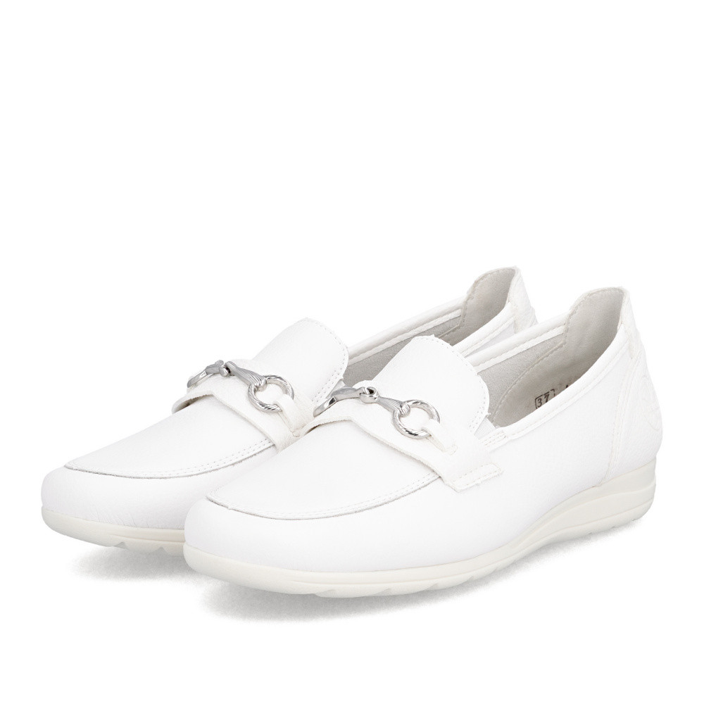 detail Dámské mokasíny RIEKER L9355-80 bílá S6