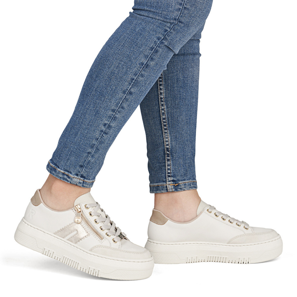 detail Dámské tenisky RIEKER M1912-80 béžová S6