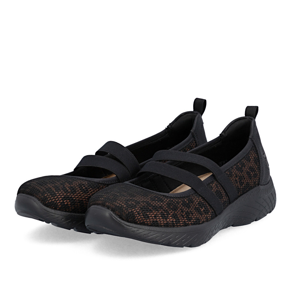 detail Dámské baleríny RIEKER M5075-00 černá S6