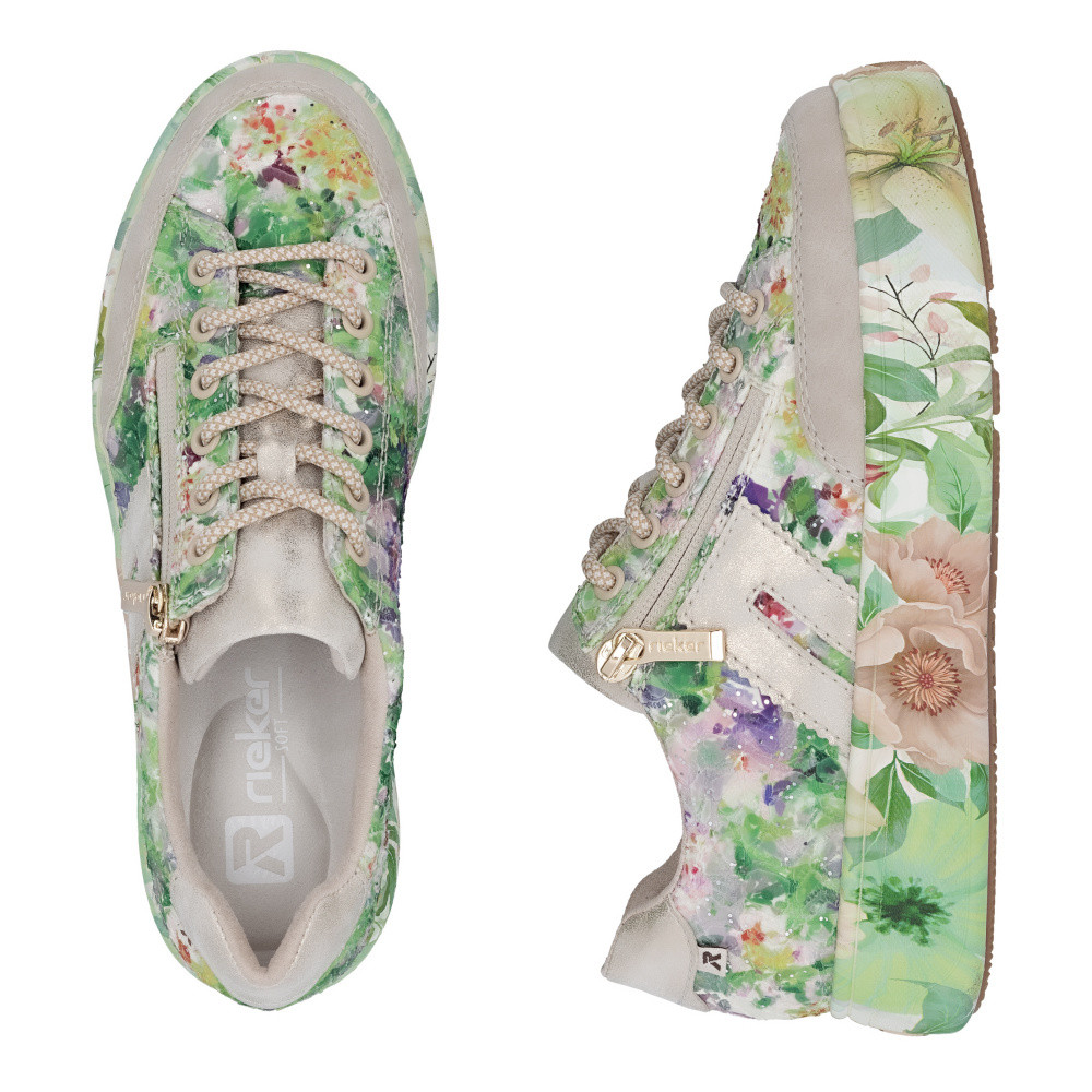 detail Dámské tenisky RIEKER M7711-91 zelená S6