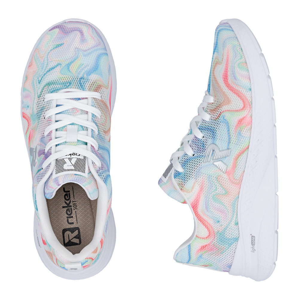 detail Dámské tenisky RIEKER M8500-90 modrá S6