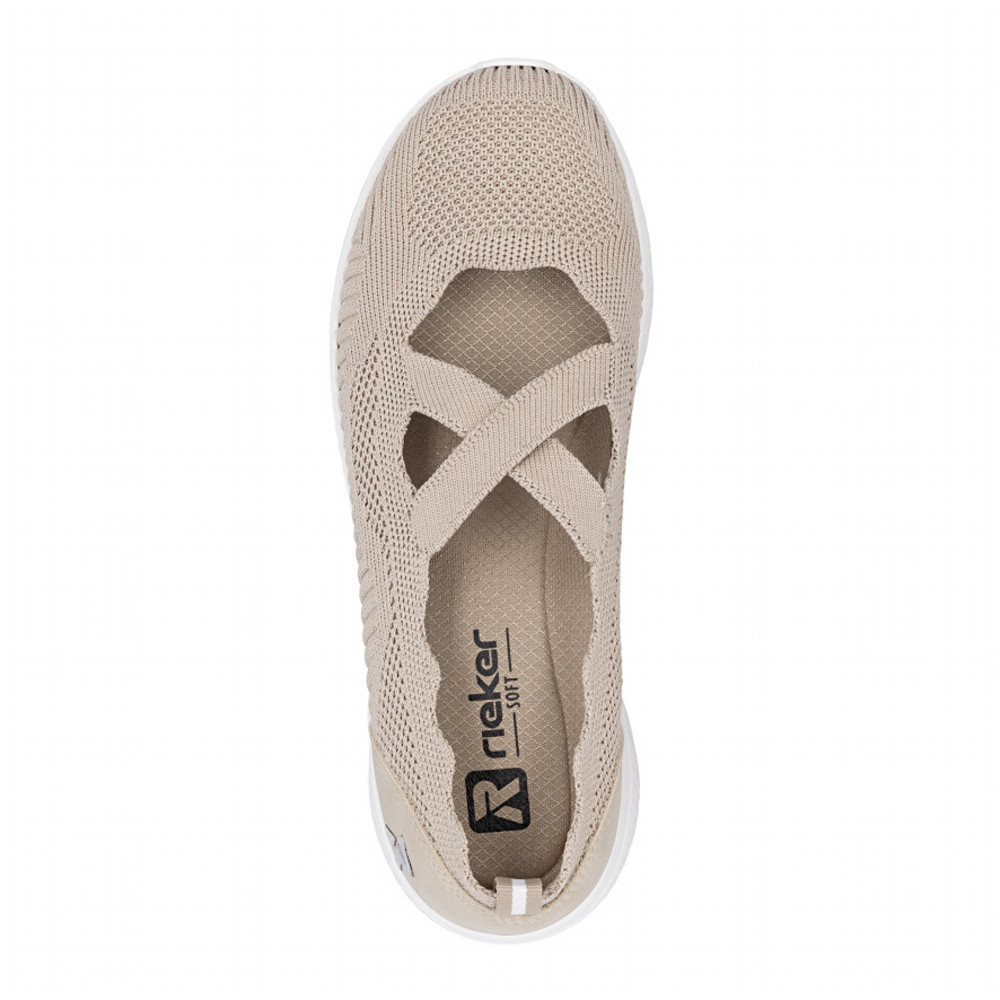 detail Dámské baleríny RIEKER M8554-62 béžová S6