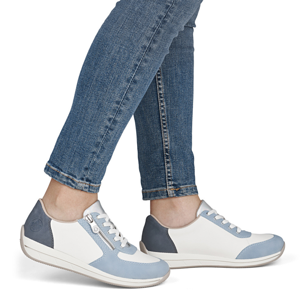 detail Dámské polobotky RIEKER N1112-10 modrá S6