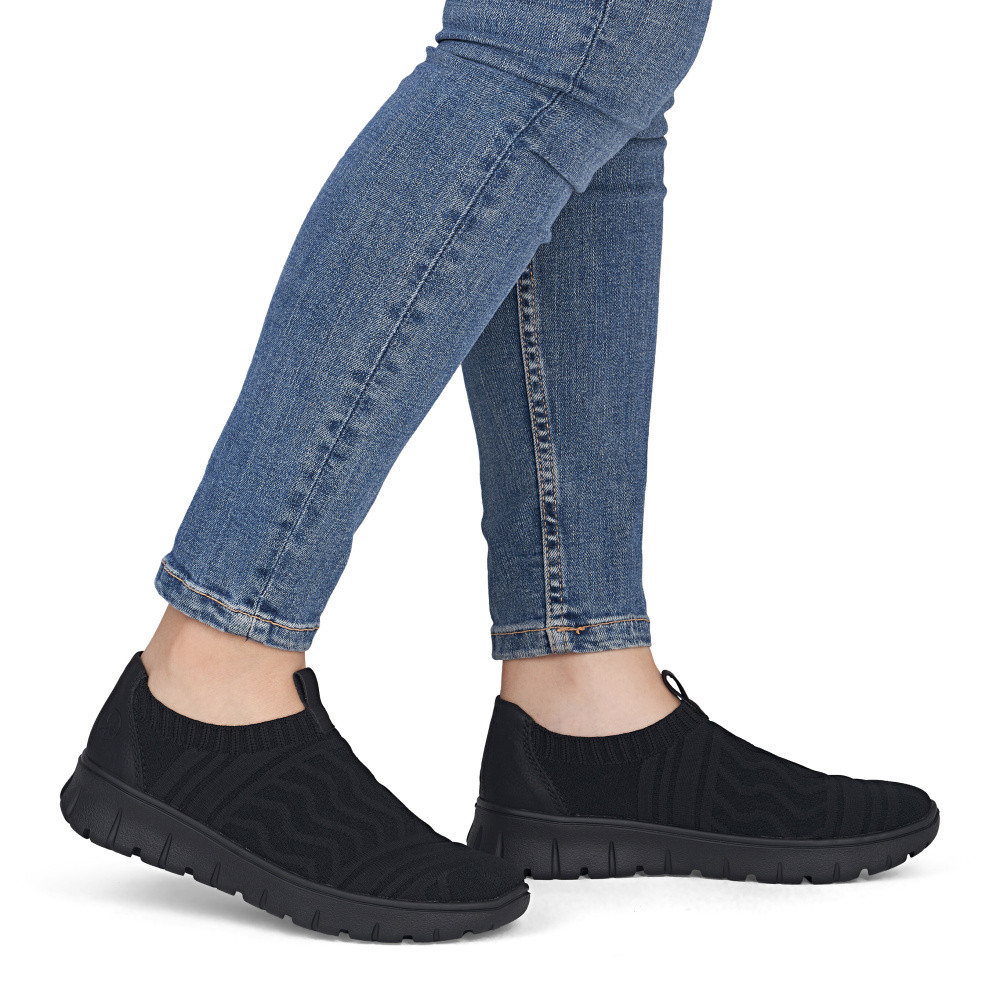 detail Dámské tenisky RIEKER N1354-00 černá S6