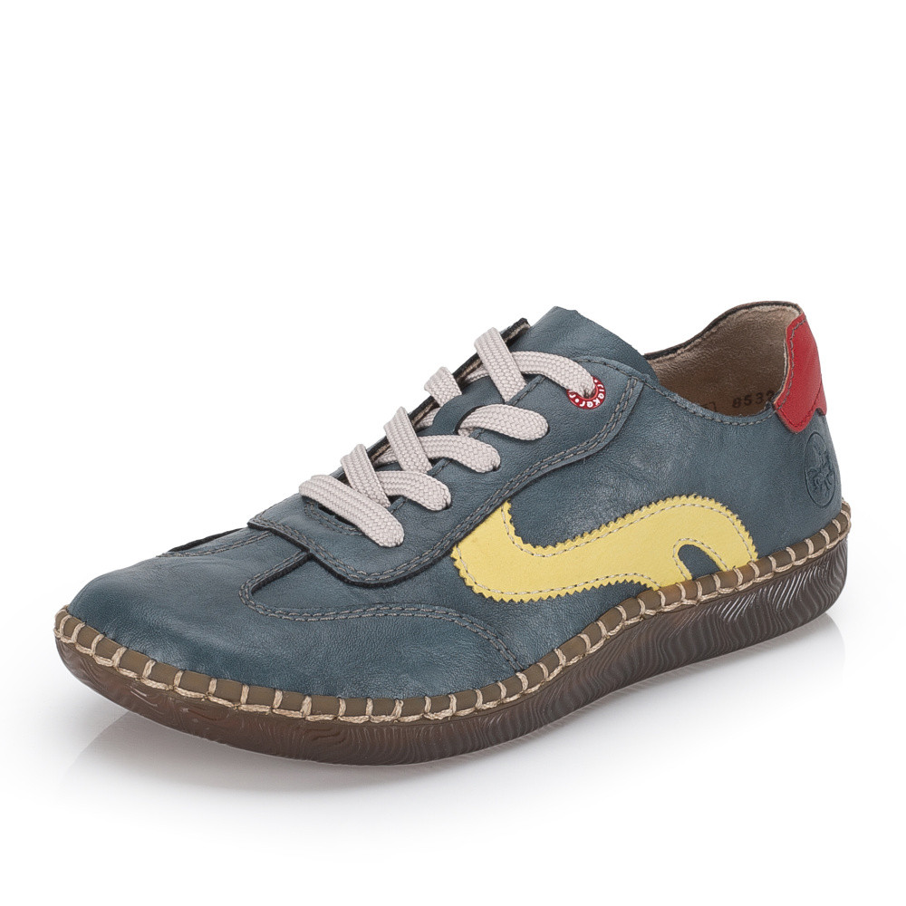 detail Dámské polobotky RIEKER N2400-14 modrá S6