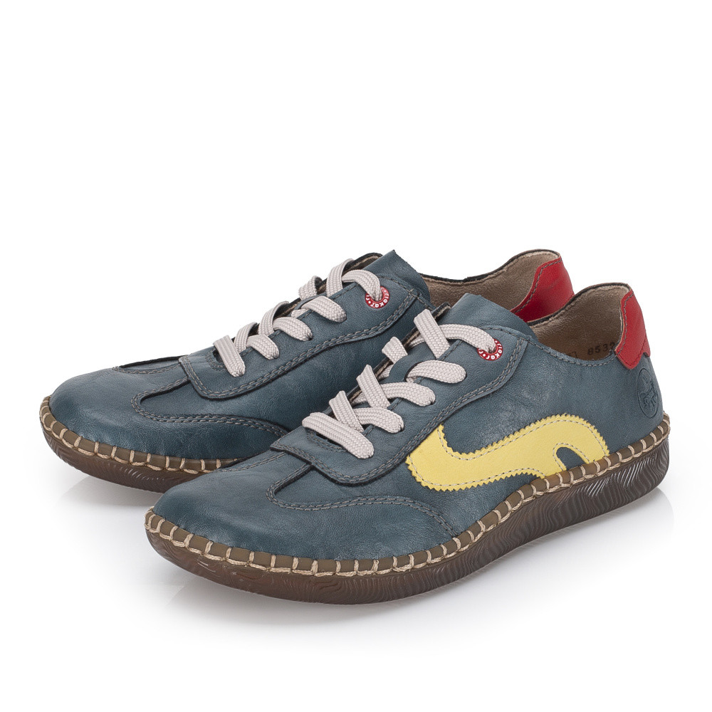 detail Dámské polobotky RIEKER N2400-14 modrá S6