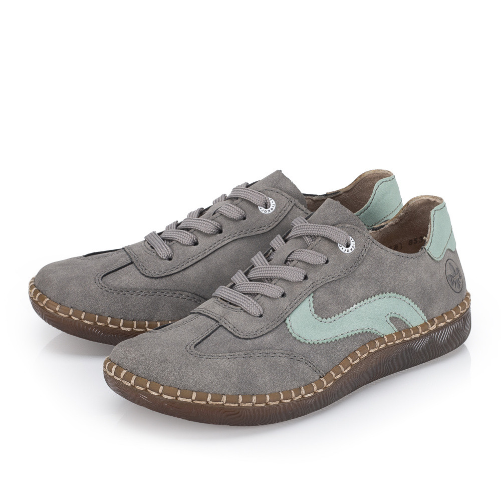 detail Dámské polobotky RIEKER N2400-40 šedá S6